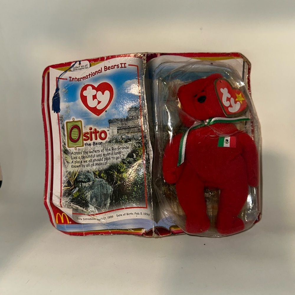 Ty Beanie Baby Osito Mexican Bear 1999